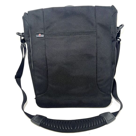 Victorinox Messenger Courier Bag Swiss Army Crossbody Shoulder Strap Black